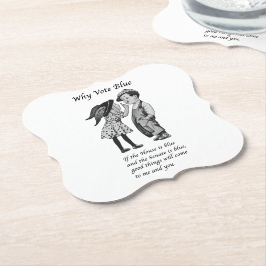 Warum 2026 Blue wählen Untersetzer (angewinkelt)