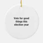 Warum 2028 völlig blau abstimmen keramik ornament (Hinten)