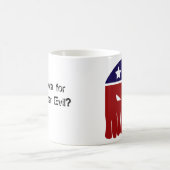 Warum Abstimmung für das wenige Übel? Kaffeetasse (Mittel)