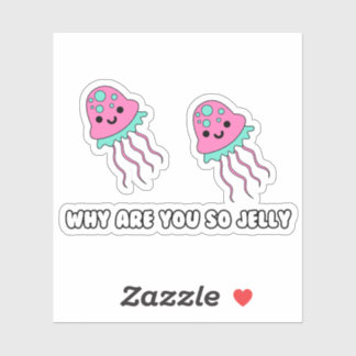 Warum also Jelly Custom-Cut Vinyl Sticker