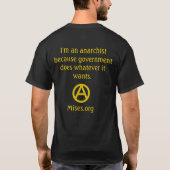 Warum Anarchie? T-Shirt (Rückseite)