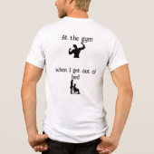 "Warum bin ich alt" Funny Tri-Blend T - Shirt - No (Rückseite)