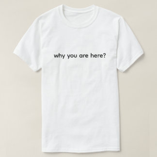 Warum bist du hier Lustig T-Shirt