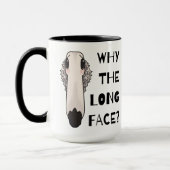 Warum Borzoi-Hund auf lange Sicht Tasse (Links)