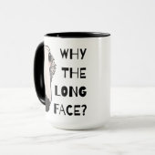 Warum Borzoi-Hund auf lange Sicht Tasse (Vorderseite Links)