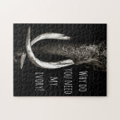 Warum brauchst du meinen Elfenbeinschwarz-Weiß-Ele Puzzle (Horizontal)