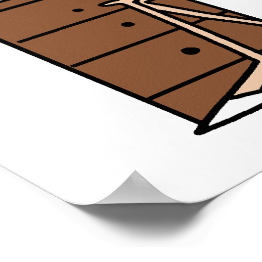 Warum Chance harte Arbeit Spaß Poster (Ecke)