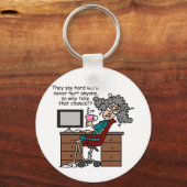 Warum Chance harte Arbeit Spaß Schlüsselanhänger (Vorderseite)