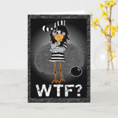 Warum das Kapitalverbrechen: Jailbirdgrußkarte Karte (Gelbe Blume)