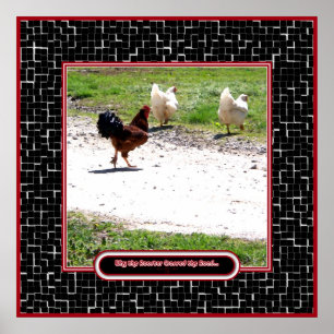 Warum der Hahn die Straße kreuzte Poster