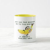 Warum die Banane zum Arztpraxen zum lustigen Schla Tasse (Zentrum)