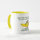 Warum die Banane zum Arztpraxen zum lustigen Schla Tasse (Vorderseite Links)