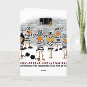 Warum die Felony-Grußkarte für Jailbird Karte (Rückseite)