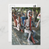 Warum die lange ONG? ... 3 Thai Ghouls Postkarte (Vorne/Hinten)