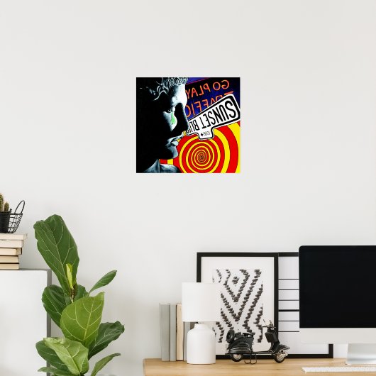 "WARUM" drucken Poster (Heimbüro)