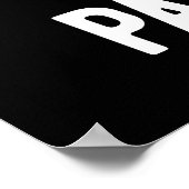 Warum du meine Patient-Fries bratst, ist dunkel BG Poster (Ecke)