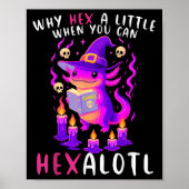 Warum ein wenig hex, wenn U Hexalotl Hexalotl Axol Poster (Vorne)
