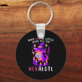 Warum ein wenig hex, wenn U Hexalotl Hexalotl Axol Schlüsselanhänger (Vorderseite)