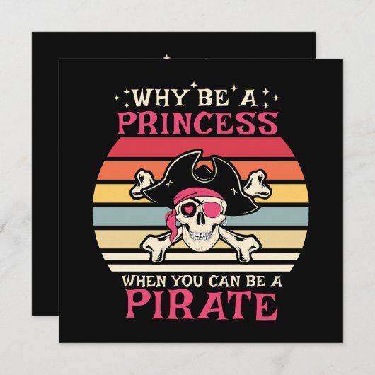 Warum eine Prinzessin sein, wenn man ein Pirate se (Vorne/Hinten)