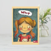 Warum? Einladung (Stehend Vorderseite)