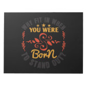 Warum einsteigen, wenn Sie Geboren waren, out-01.p Notizblock (Vorderseite)