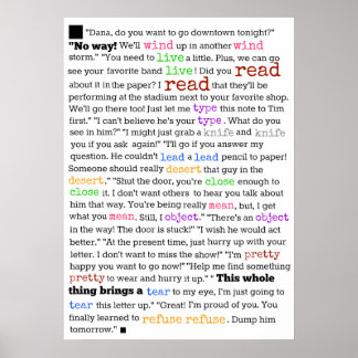 Warum Englisch so schwer zu lernen ist Poster