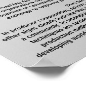 Warum fairer Handel? Poster (Ecke)