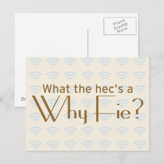 Warum Fie? Postkarte (Vorne/Hinten)