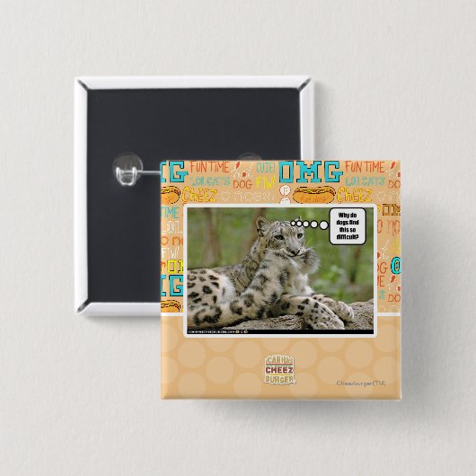 Warum finden Hunde dieses so schwierig? Button (Vorne & Hinten)