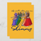 Warum gehen, wenn du meine Bauchtänzer beschimpfen Einladung (Vorne/Hinten)