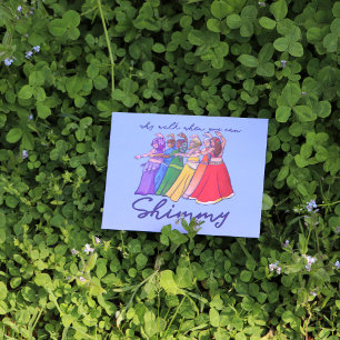 Warum gehen, wenn du meine Bauchtänzer beschimpfen Postkarte