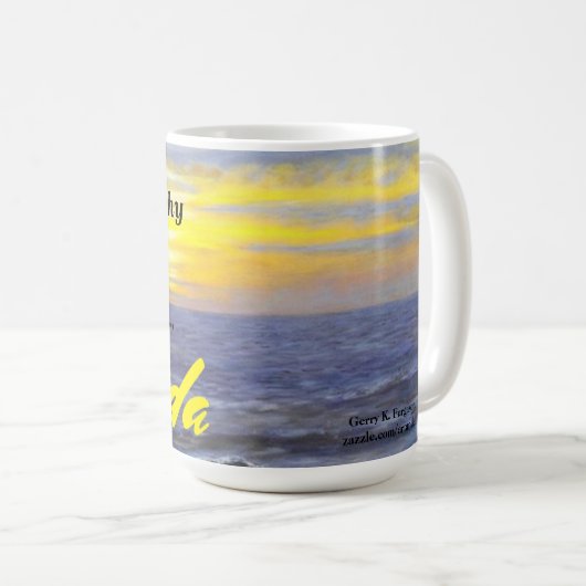 WARUM GOTT FLORIDA OCEAN WAVE TASSE (VorderseiteRechts)