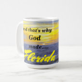 WARUM GOTT FLORIDA OCEAN WAVE TASSE (Vorderseite Links)