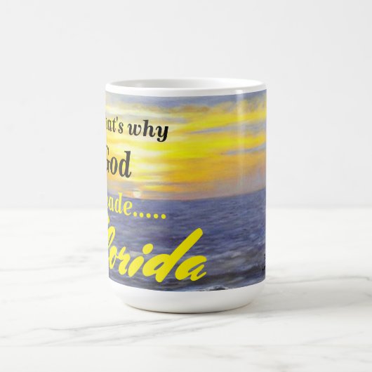 WARUM GOTT FLORIDA OCEAN WAVE TASSE (Mittel)