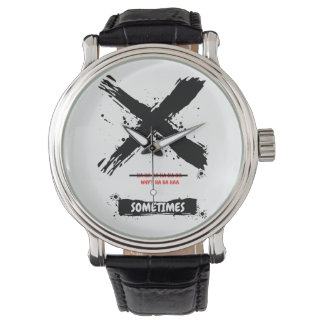 Warum? Ha Ha - Manchmal Funny Armbanduhr