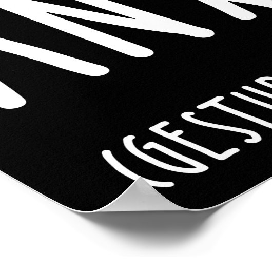 Warum habe ich Angst? Gesten auf alles Poster (Ecke)