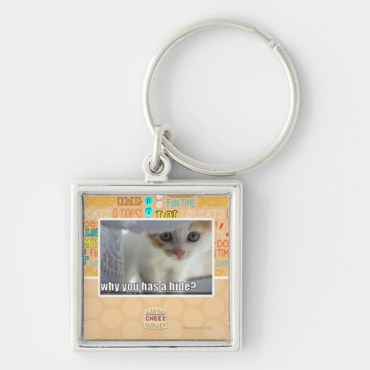 Warum haben Sie ein Fell? Schlüsselanhänger (Vorne)