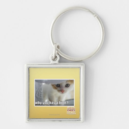 Warum haben Sie ein Fell? Schlüsselanhänger (Vorne)