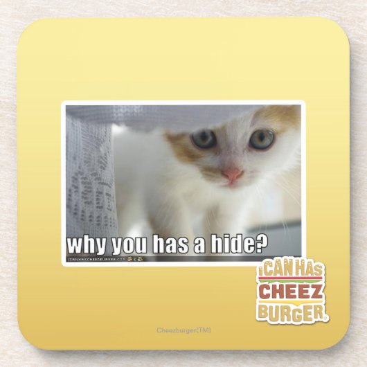 Warum haben Sie ein Fell? Untersetzer (Vorderseite)