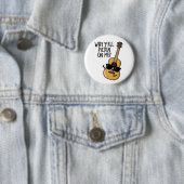 Warum hackt ihr alle auf mir herum Lustiger Gitarr Button (Beispiel)