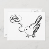 Warum, Hallo! Postkarte (Vorne/Hinten)