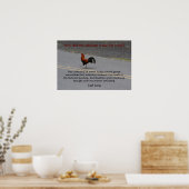 Warum hat das Hühnerkreuz? -Poster Poster (Küche)