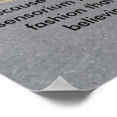 Warum hat das Hühnerkreuz? -Poster Poster (Ecke)