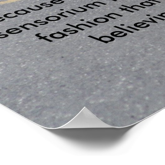 Warum hat das Hühnerkreuz? -Poster Poster (Ecke)