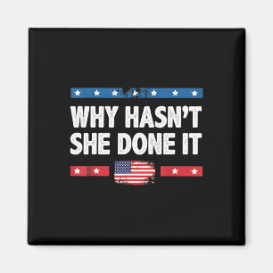 Warum hat sie es nicht getan Retro 2025 Wahl Trump Magnet