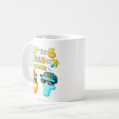 Warum hatte 6 Angst vor 7 Lustiges Mathe-Design Kaffeetasse (Vorderseite Links)