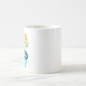 Warum hatte 6 Angst vor 7 Lustiges Mathe-Design Kaffeetasse (Mittel)