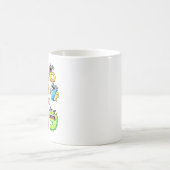 Warum hatte 6 Angst vor 7 Lustiges Mathe-Design Kaffeetasse (Mittel)