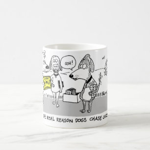 Warum Hunde Autos jagen Kaffeetasse
