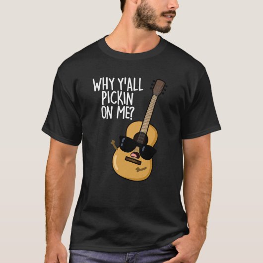 Warum ich alle an meiner lustigen Gitarre "Dark BG T-Shirt (Vorderseite)